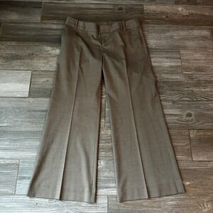 Gap the trouser women's size 8 ankle pants stretch brown wide leg work wear